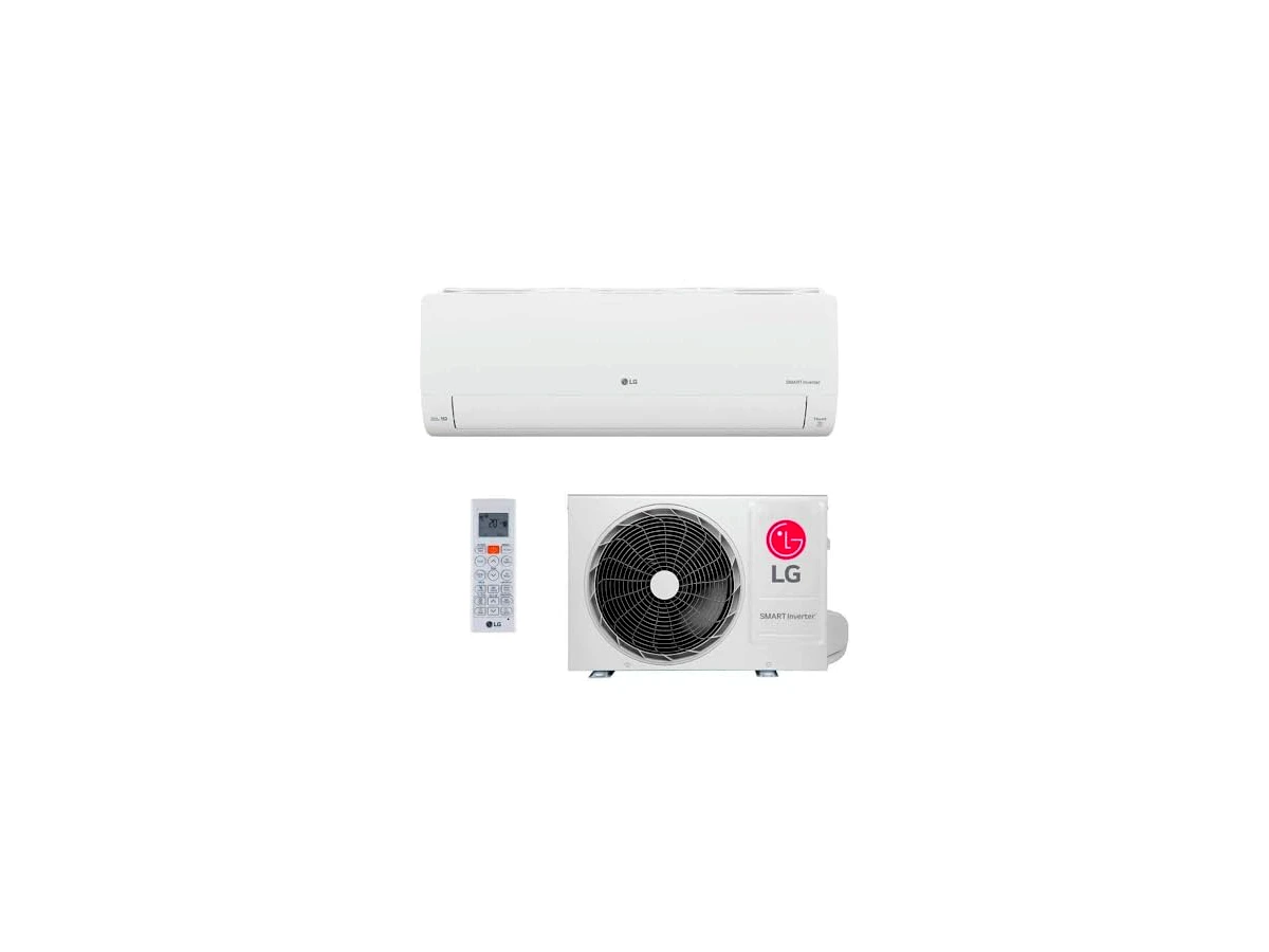 LG AI Smart Inverter Voice 12.000 BTUs Frio 220V — S3-Q12JA31E / condensadora S3UQ12JA31E.EB2GAM1