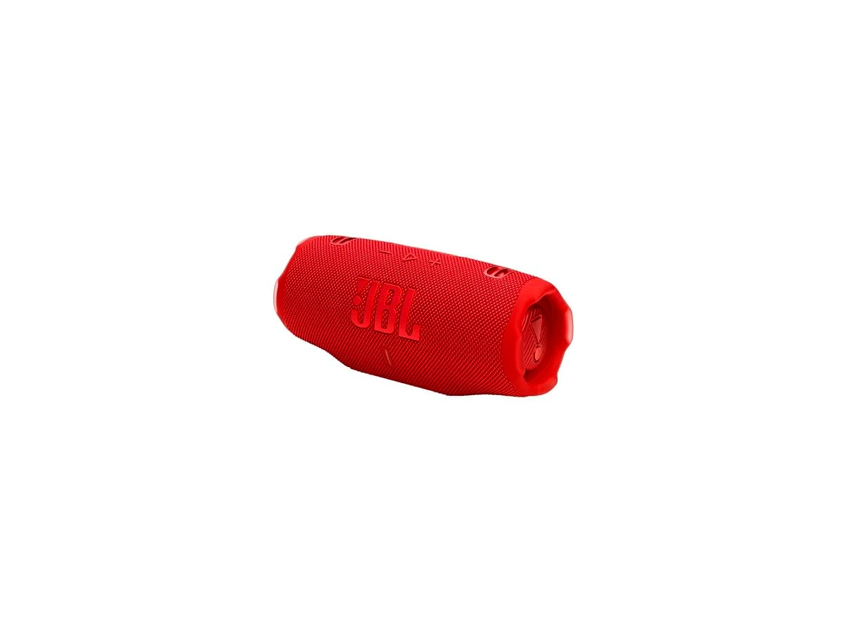 JBL Charge 6 vermelha, 45 W RMS totais — não confundir com Charge 5 ou Charge Essential 2