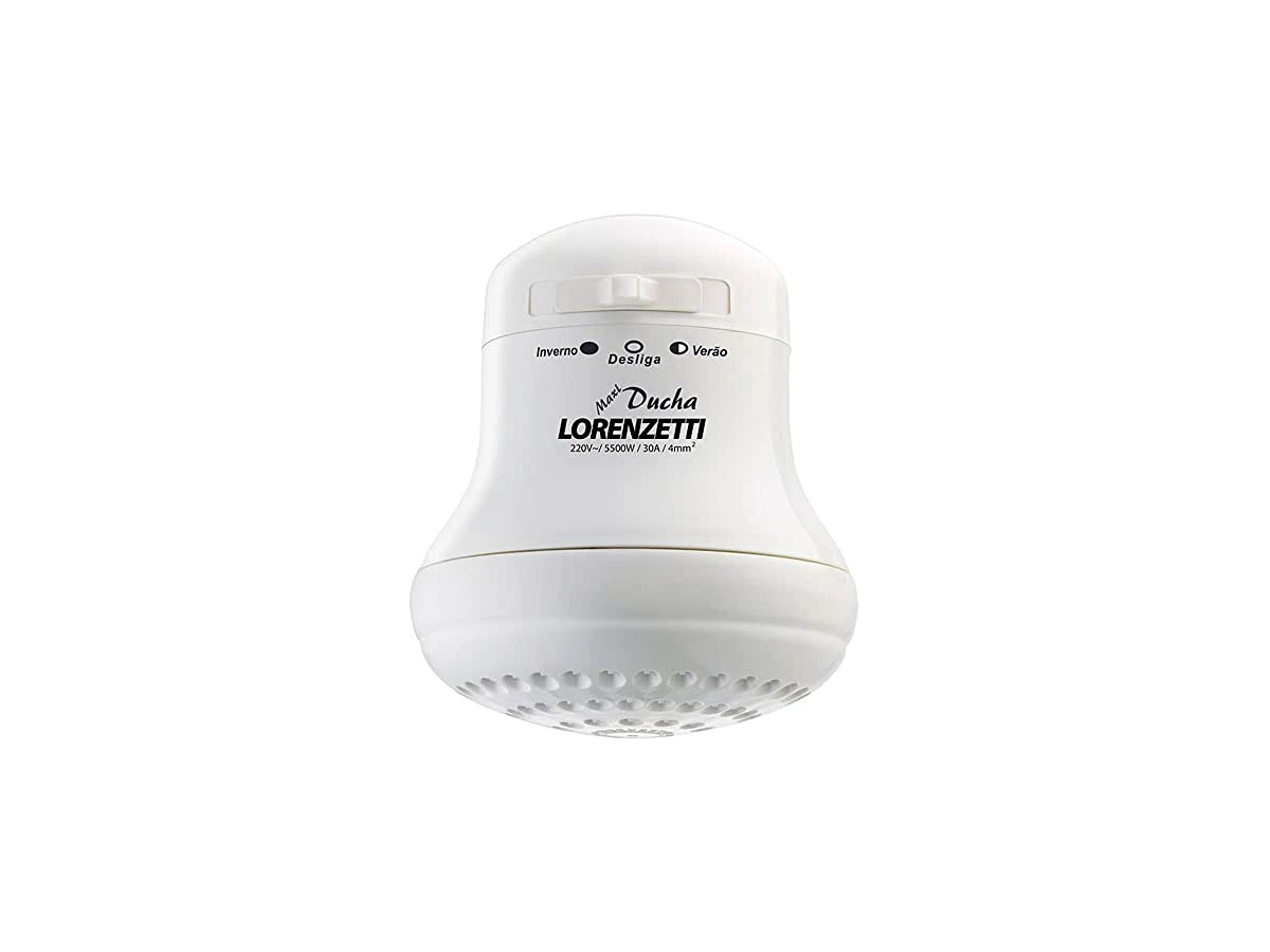 Lorenzetti Maxi Ducha Ultra — 220 V, 5.500 W, branco, três temperaturas, código 7530275