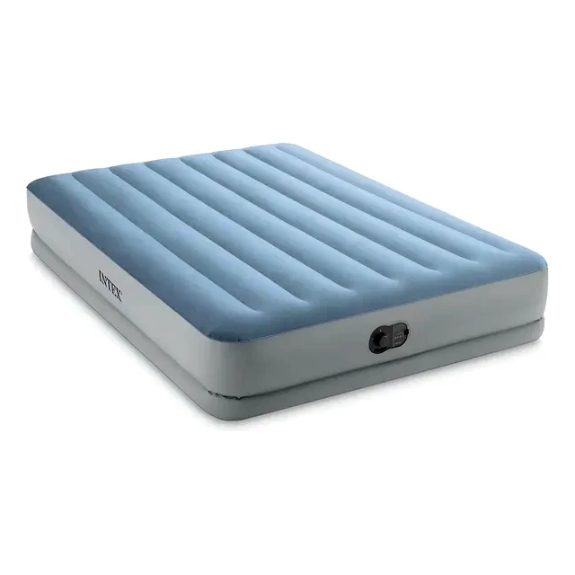 teste Colchão Inflável Casal Queen Intex Dura Beam Plus Com Bomba Embutida Usb 64159