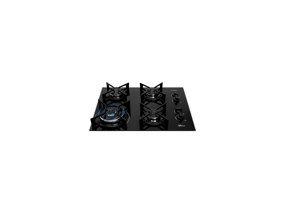Cooktop a Gás Fischer Fit Line Tripla Chama Trempe Iron — modelo 36330-102673
