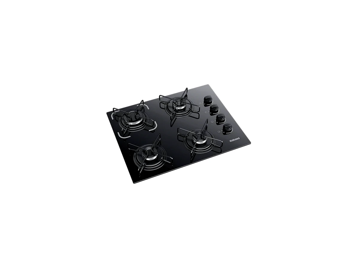 Cooktop a Gás Itatiaia Essencial 4 Bocas Preto Bivolt — modelo 3700000192