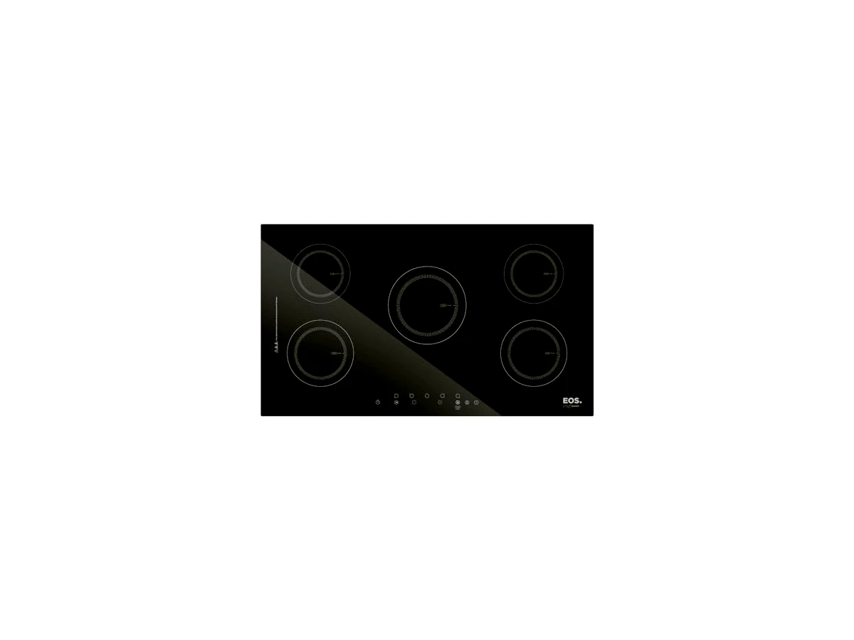 Cooktop de Indução EOS ECI05EP, preto, 220 V, 5 zonas, 90 cm, 9.500 W