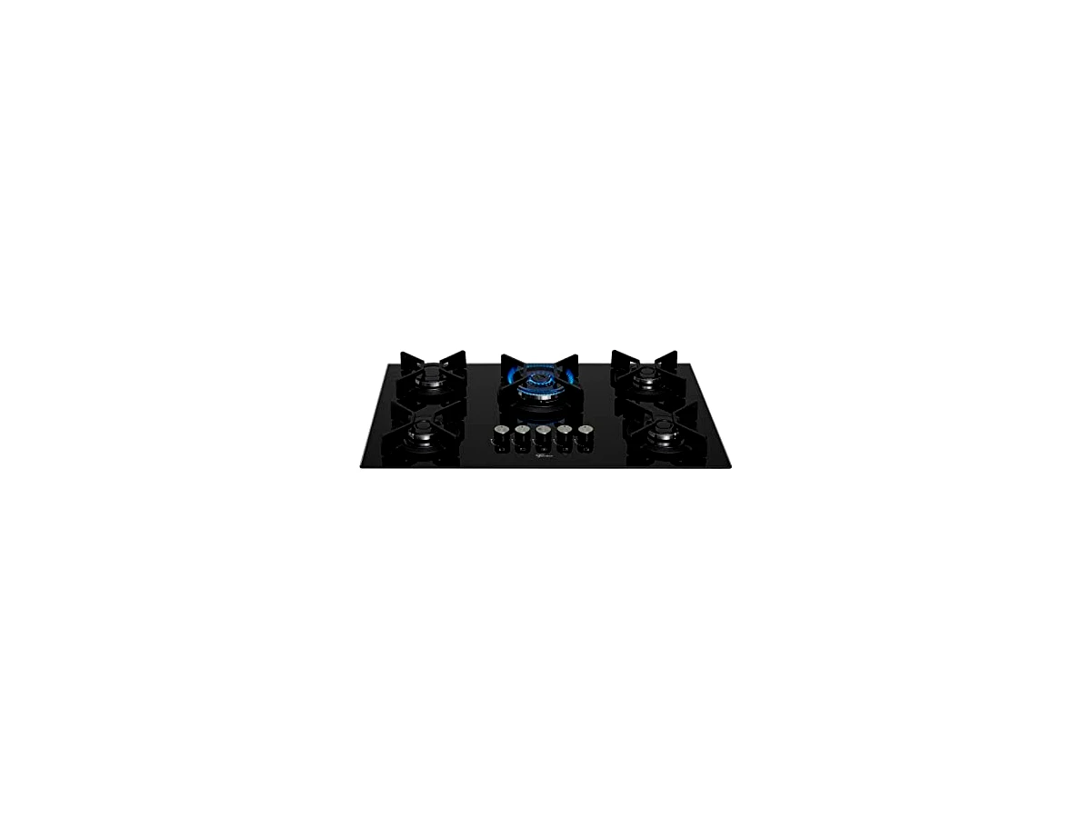 Cooktop a Gás Fischer Infinity 5Q TC Preto 26298-57077 Bivolt — não confundir com o 26298-62470 branco ou com o Fischer 1642
