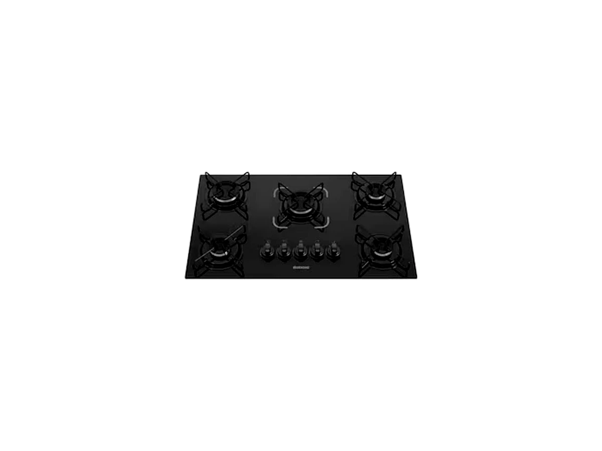 Cooktop a Gás Itatiaia Essencial 5 Bocas Preto 3700000193 Bivolt — não confundir com o 3700000192 de 4 bocas ou o 3700000194 com tripla chama