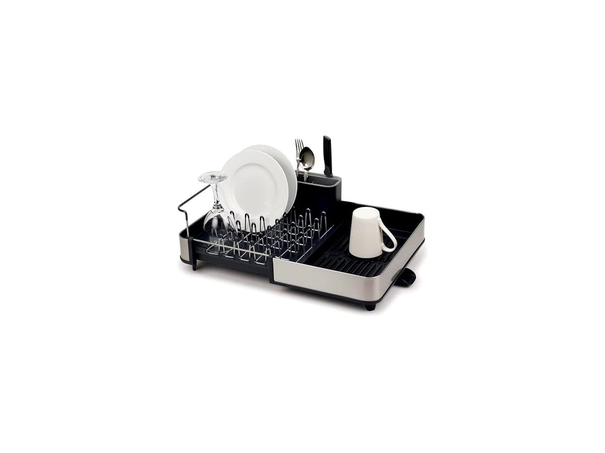 Joseph Joseph Extend Steel 85153 — cinza e aço inox, expansível, com bico de drenagem ajustável