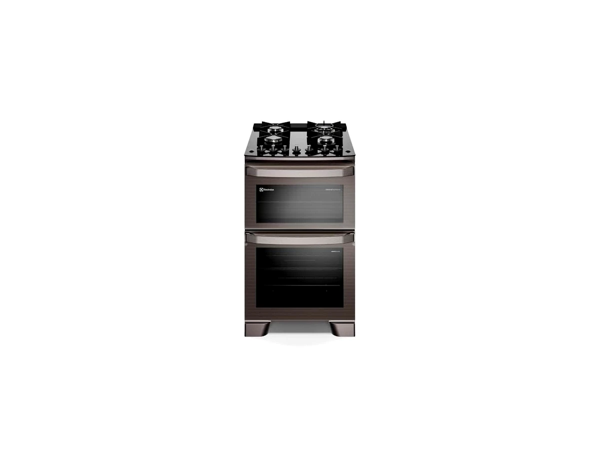 Electrolux Experience FE4DG Cinza, fogão de piso 4 bocas com duplo forno, 127 V