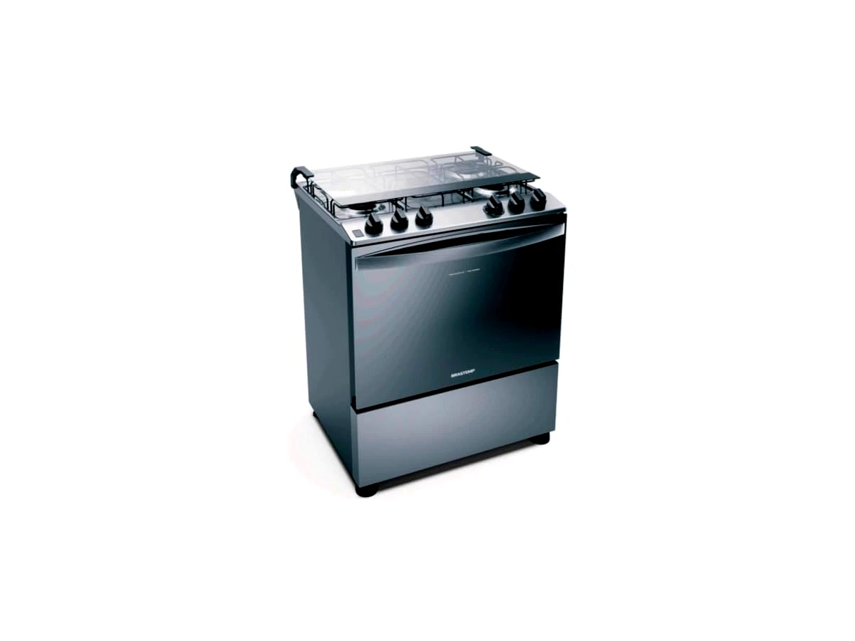 Brastemp BFS5NCR 5 Bocas Cor Inox com Aro Protetor e Botões Removíveis Bivolt