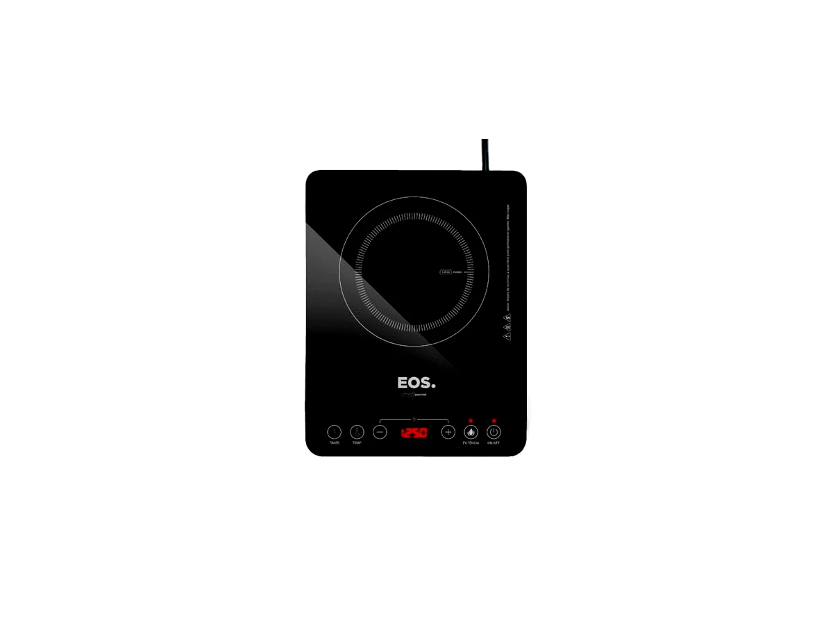 Cooktop de Indução EOS Cheff Gourmet ECI01PPB, 1 boca, bivolt automático