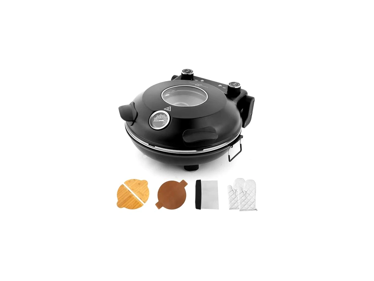 KLAIF Forno Elétrico de Pizza de Bancada 12" com Pedra Cerâmica