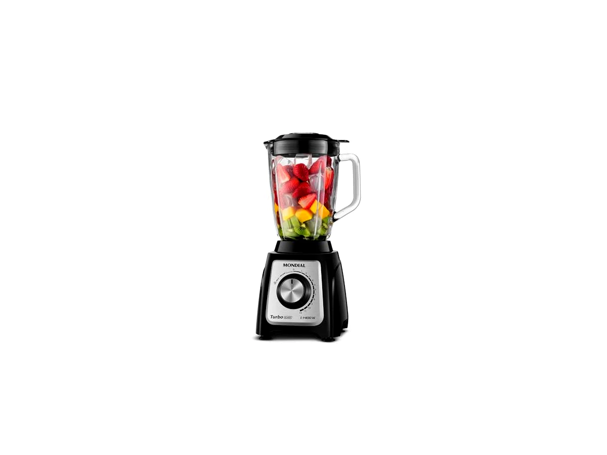 Mondial Turbo Glass L-1400 GI, preto e inox, 220 V