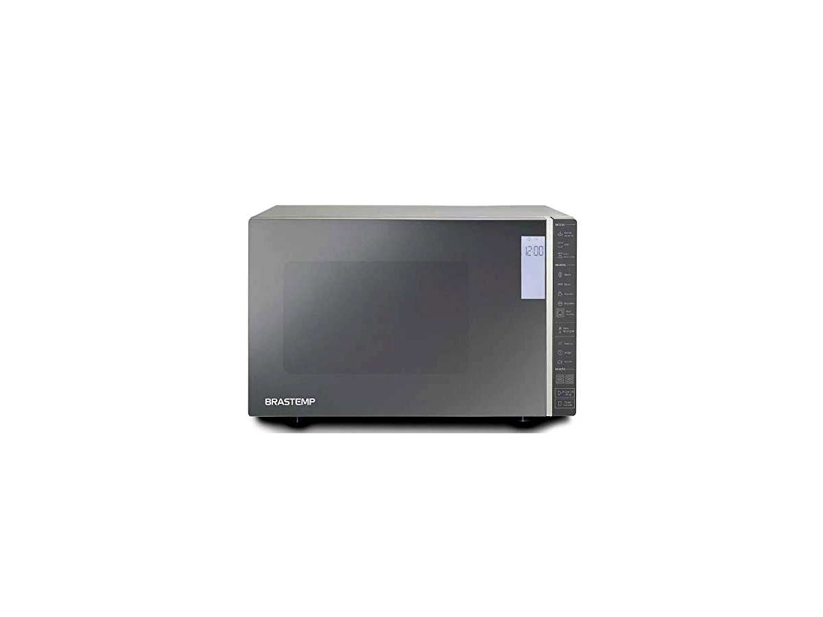 Micro-ondas Brastemp 32 Litros Inox Espelhado com Grill e Painel Integrado - BMG45AR