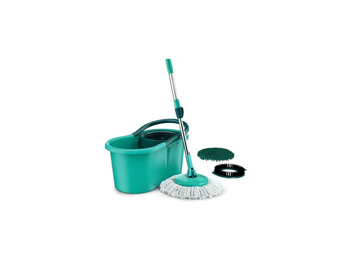Mop Giratório 3 em1, balde com 12 litros e 3 opções de Refis, MOP8258, Flash Limp