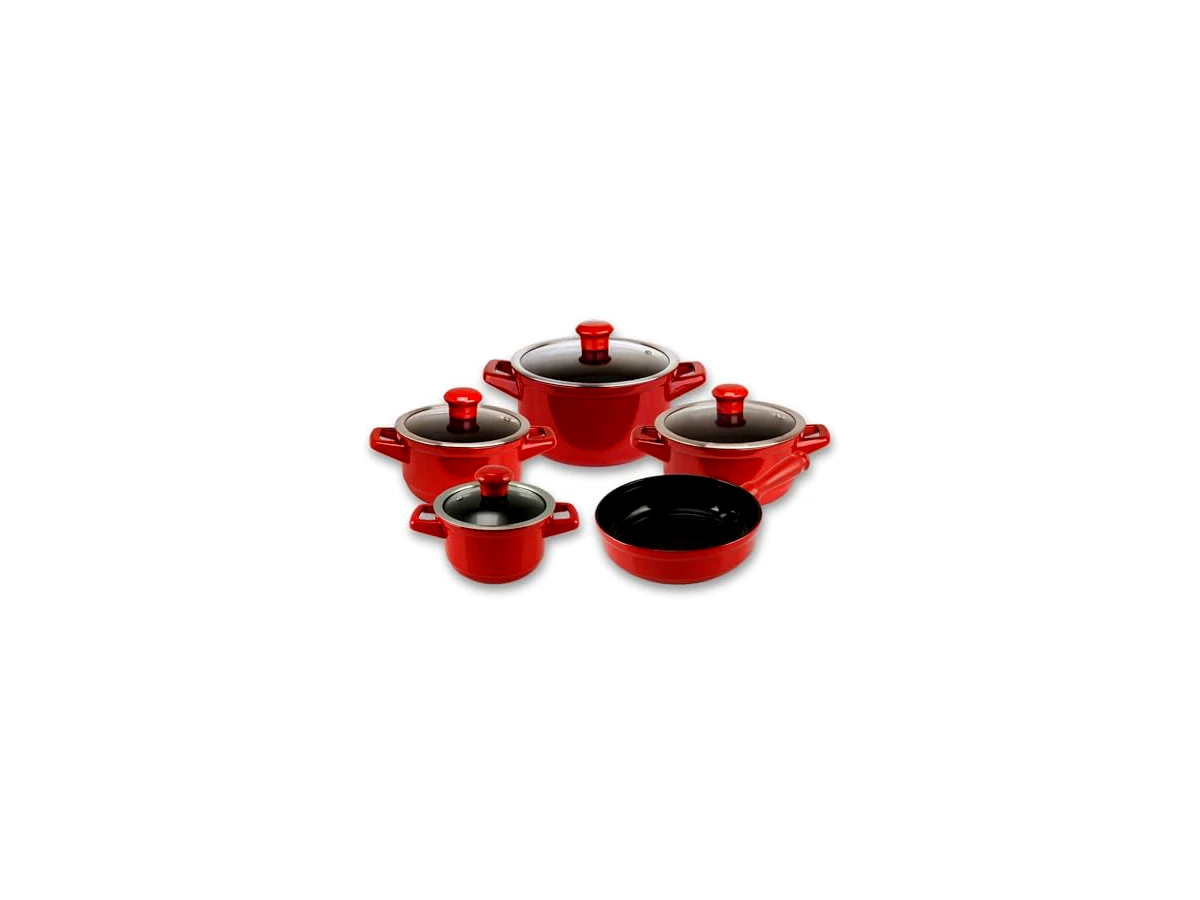 Conjunto de Panelas 100% Cerâmica Ceraflame Duo Smart Pomodoro 5 Peças