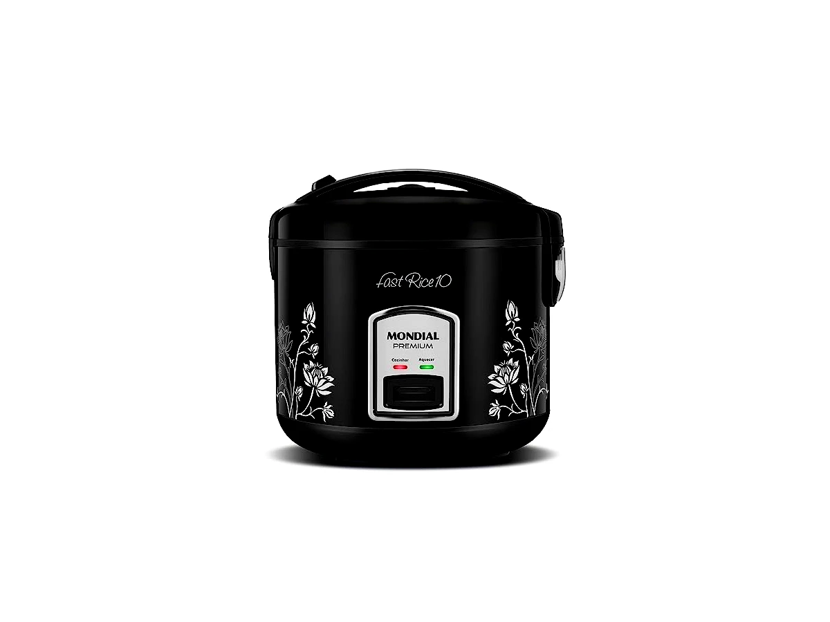 Panela Elétrica de Arroz Mondial Fast Rice 10 Premium Preto (PE-44-10X)