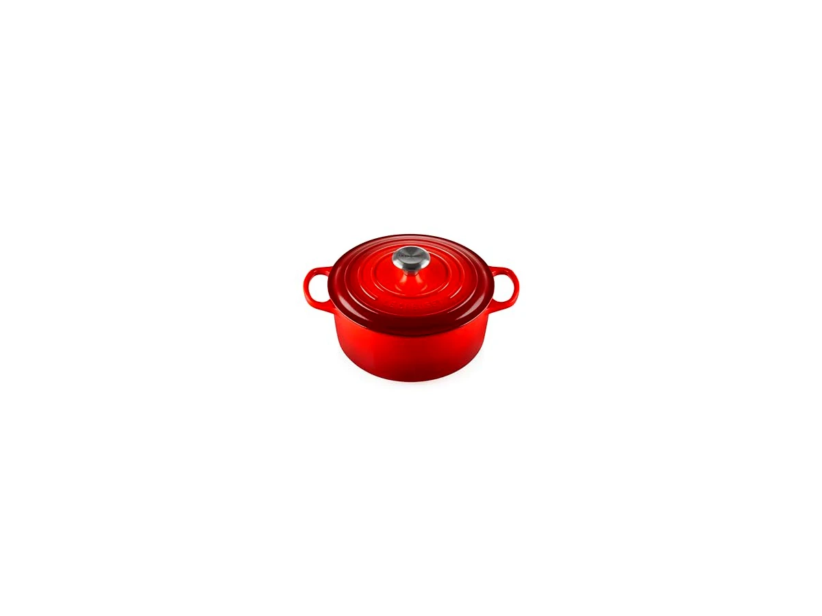 Le Creuset Panela Redonda Signature 24 cm 4,2 L Vermelha, modelo LS2501-2467SS