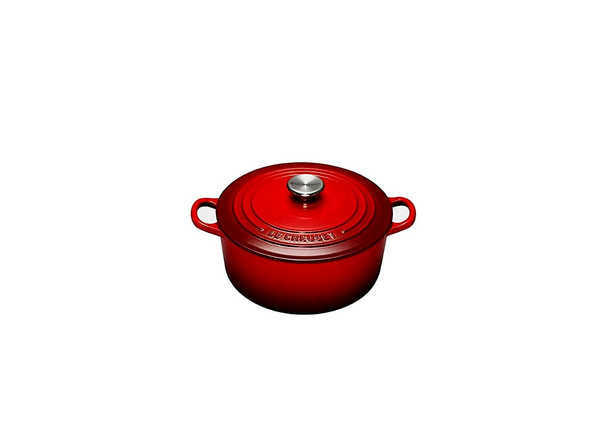 Panela Redonda Signature em Ferro Fundido Esmaltado Le Creuset Cerise 16 cm 1,3 L