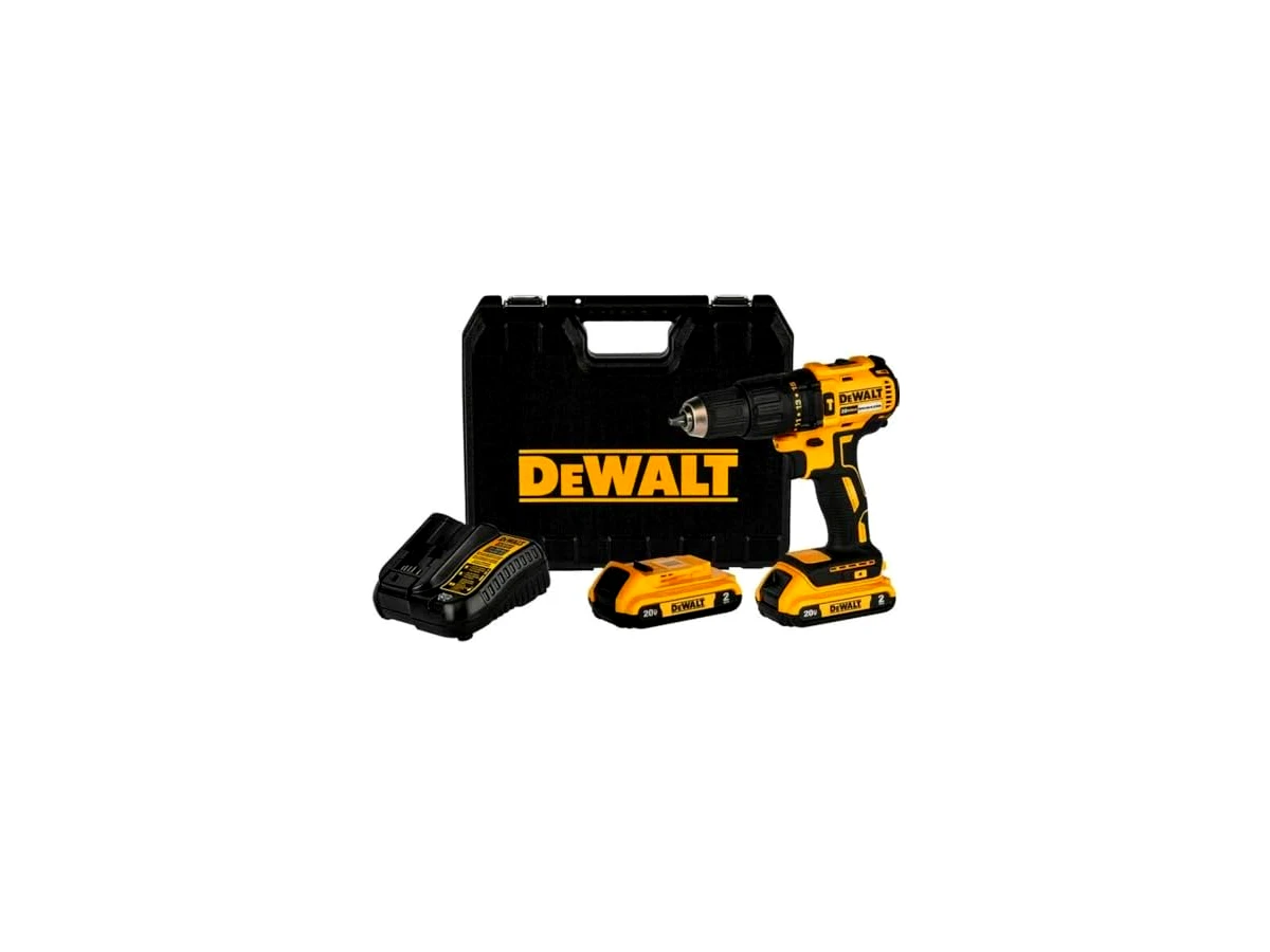 DEWALT DCD7781D2-BR 20V MAX Brushless, kit com 2 baterias de 2,0 Ah, carregador bivolt e maleta