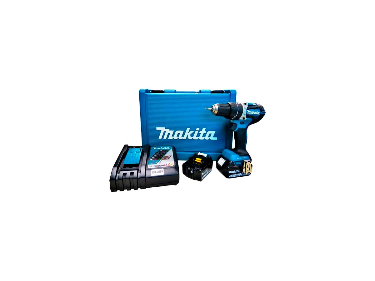 Parafusadeira e Furadeira de Impacto 18V LXT Brushless Makita DHP484RFE