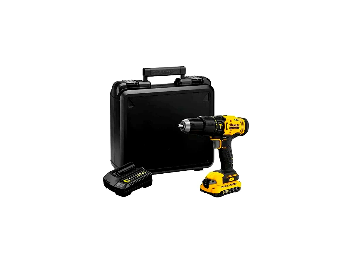 Stanley FATMAX V20 SBD715D2K-BR Brushless — kit com 2 baterias de 2,0 Ah, carregador e maleta