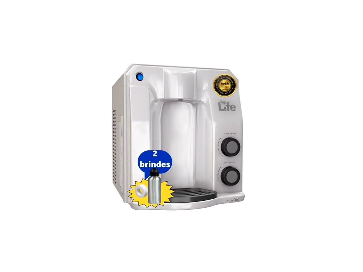 Filtro Purificador Água com Super Ozônio Gelada Compressor Bactericida Flex Oxi - Top life
