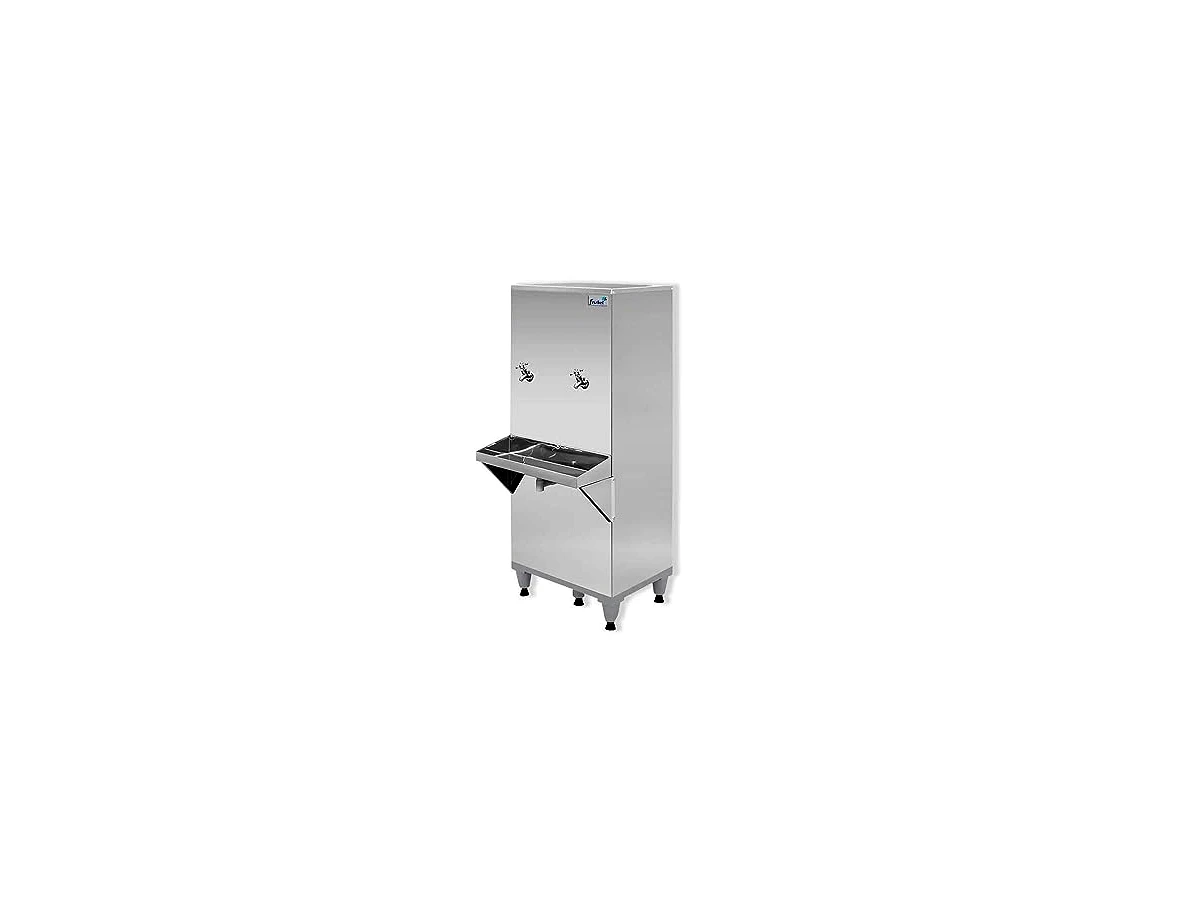 Bebedouro Industrial Purificador Frisbel 50 Litros Inox 2 Torneiras RA50