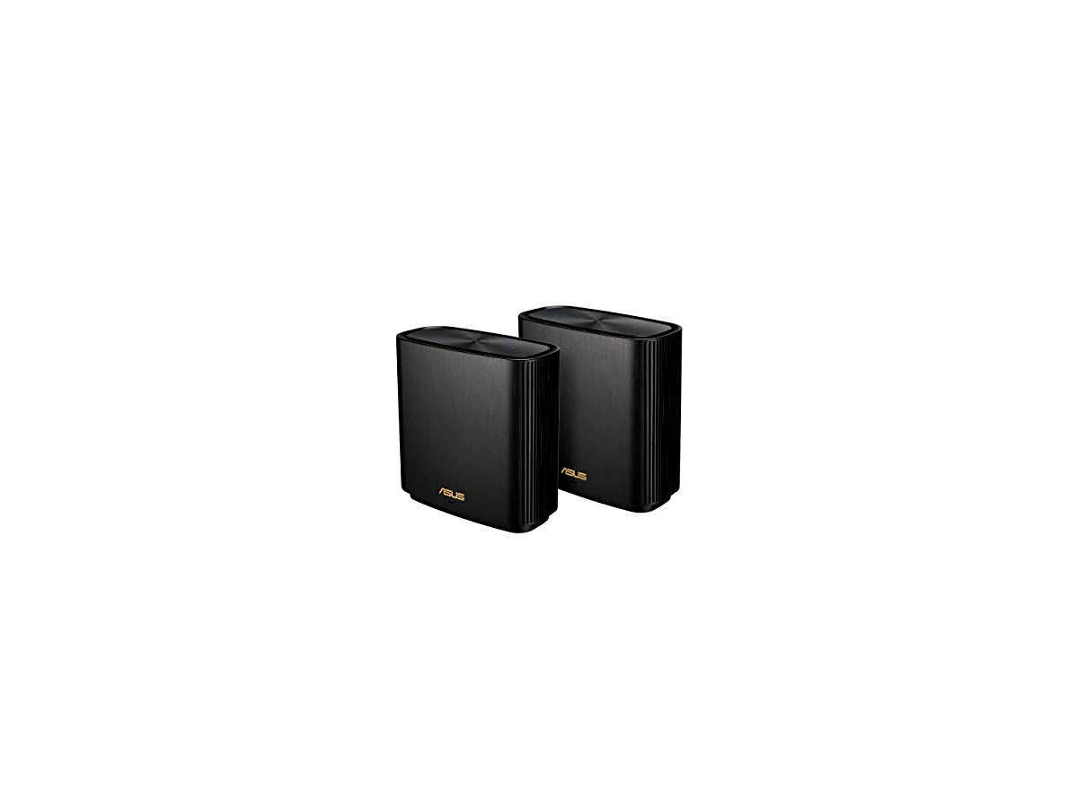ASUS Sistema de malha ZenWiFi XT8 Tri-Band AX6600 (pacote com 2), com tecnologias exclusivas para toda a casa que oferecem conexões WiFi super rápidas, confiáveis e seguras, dentro ou fora de sua casa