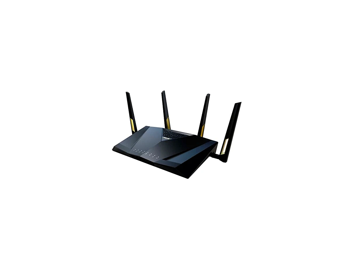 ASUS Roteador WiFi 6 de banda dupla RT-AX88U PRO AX6000, WPA3, controle parental, QoS adaptável, encaminhamento de porta, agregação WAN, segurança vitalícia de internet e suporte AiMesh, porta dupla