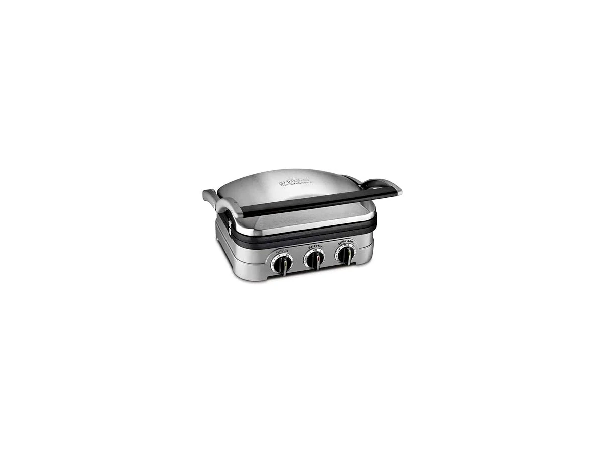 Grill Multifuncional Cuisinart Griddler 5 em 1 GR-4NCBRB Inox