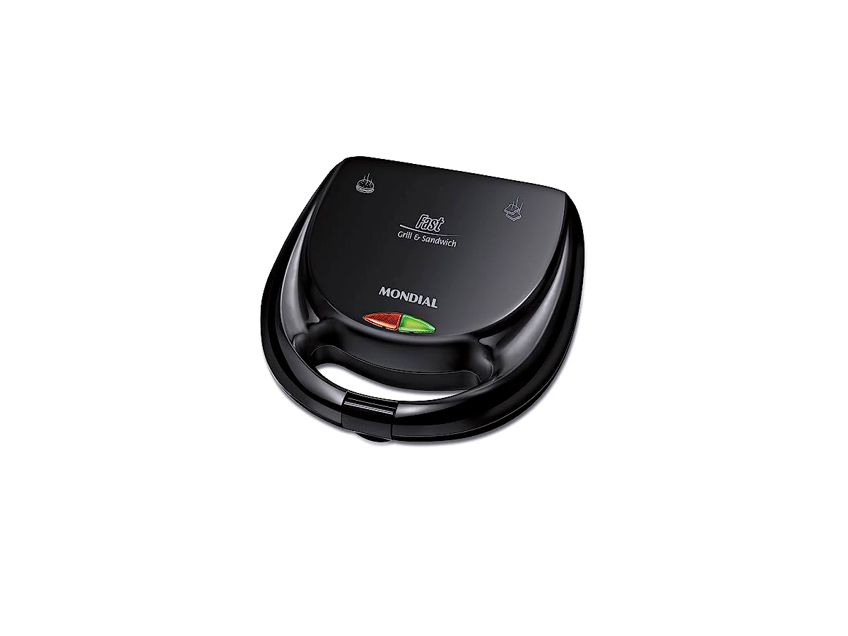 Sanduicheira e Minigrill Mondial Fast Grill S-12 750W Preta