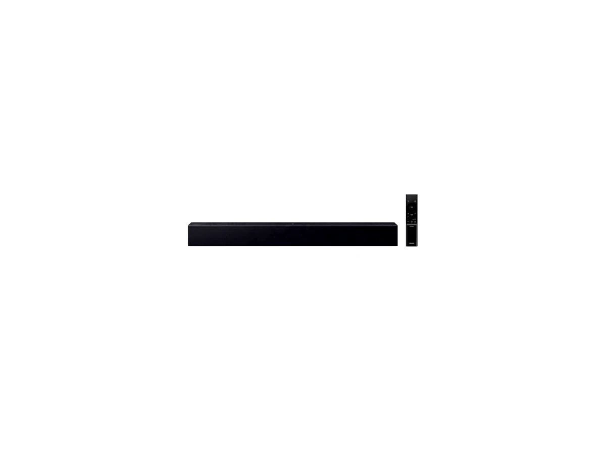 Soundbar Samsung HW-B400F, com 2.0 canais, Bluetooth, Subwoofer integrado e HDMI ARC