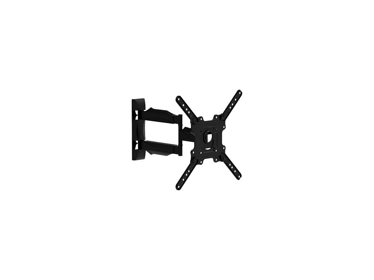 Suporte de TV Articulado de Parede, Função Avanço e Recuo, Giro Horizontal de Até 90°, VESA 100x100 a 400x400mm, 26" a 75", Preto, A02V4N, ELG