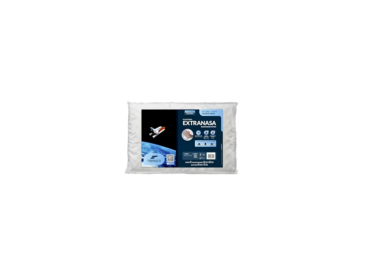Fibrasca Extranasa Nasa Alto "Nasão", código I4005, 15 cm, para fronha 50 × 70 cm