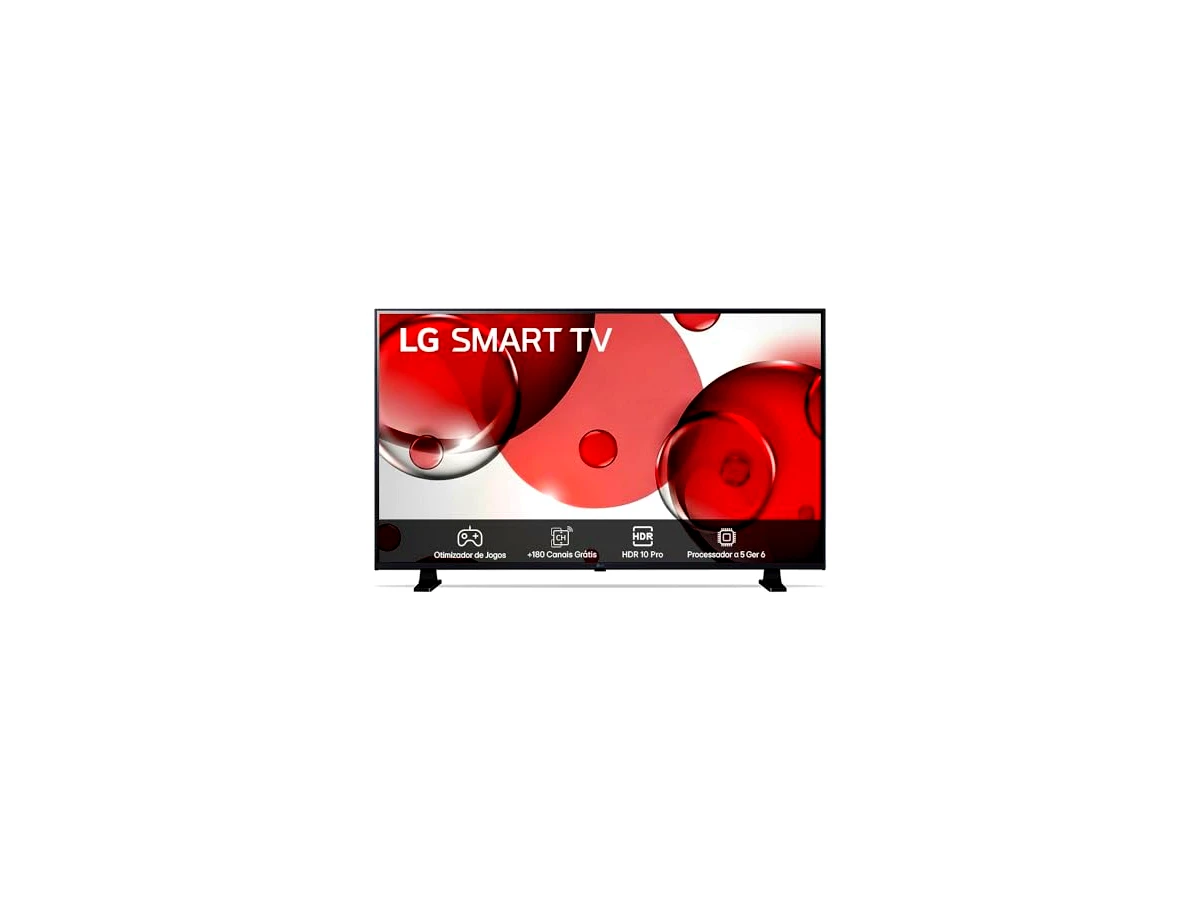 Smart TV 32" LGChannels HD ThinQAI 32LR650BPSA HDR10 Bluetooth Game Optimizer Airplay2 HDMI WebOS23