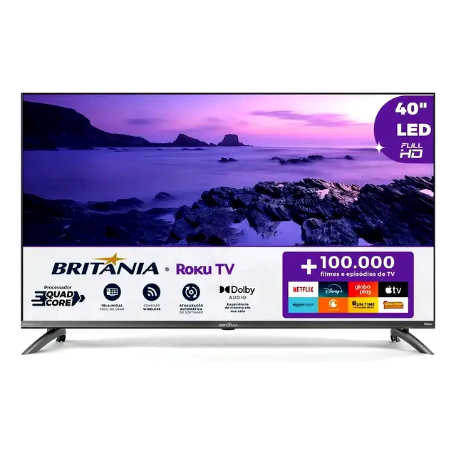 teste Smart TV Britânia 40" LED BTV40M9GR2CGB