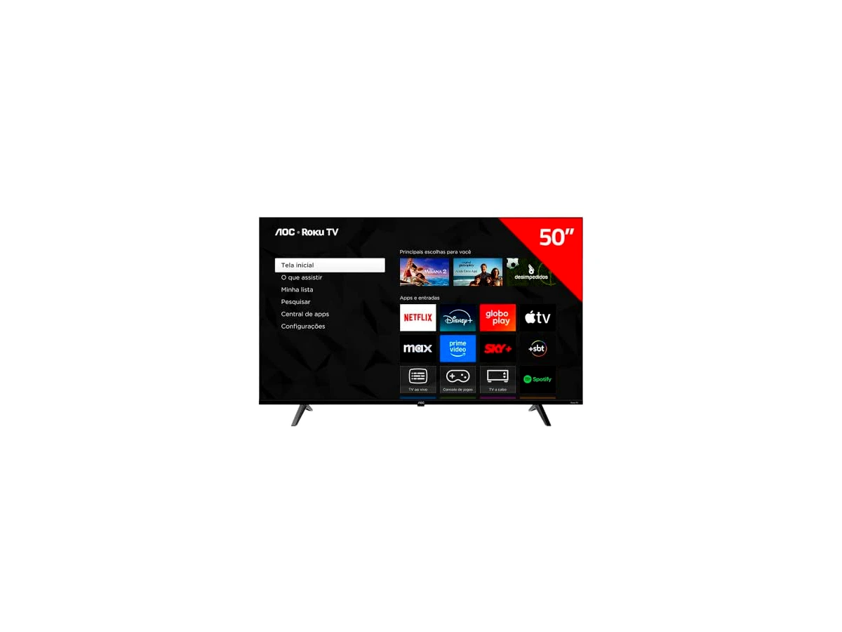 AOC Roku TV 50" 4K DLED Série 7045 — 50U7045/78G