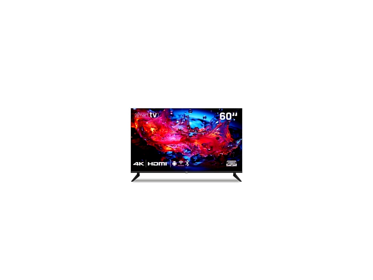 Smart TV HQ 60" 4K tela sem bordas design Slim HQS60NKHM