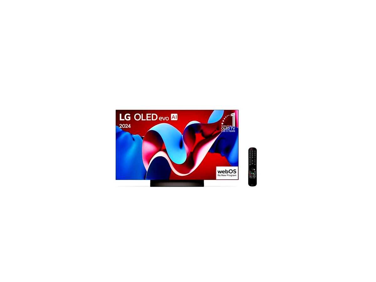 Smart TV 4K 65" LG OLED evo OLED65C4 Processador α9 Ger7 AI Painel 144Hz Intensificador de Brilho Design Ultra Slim Dolby Vision Dolby Atmos