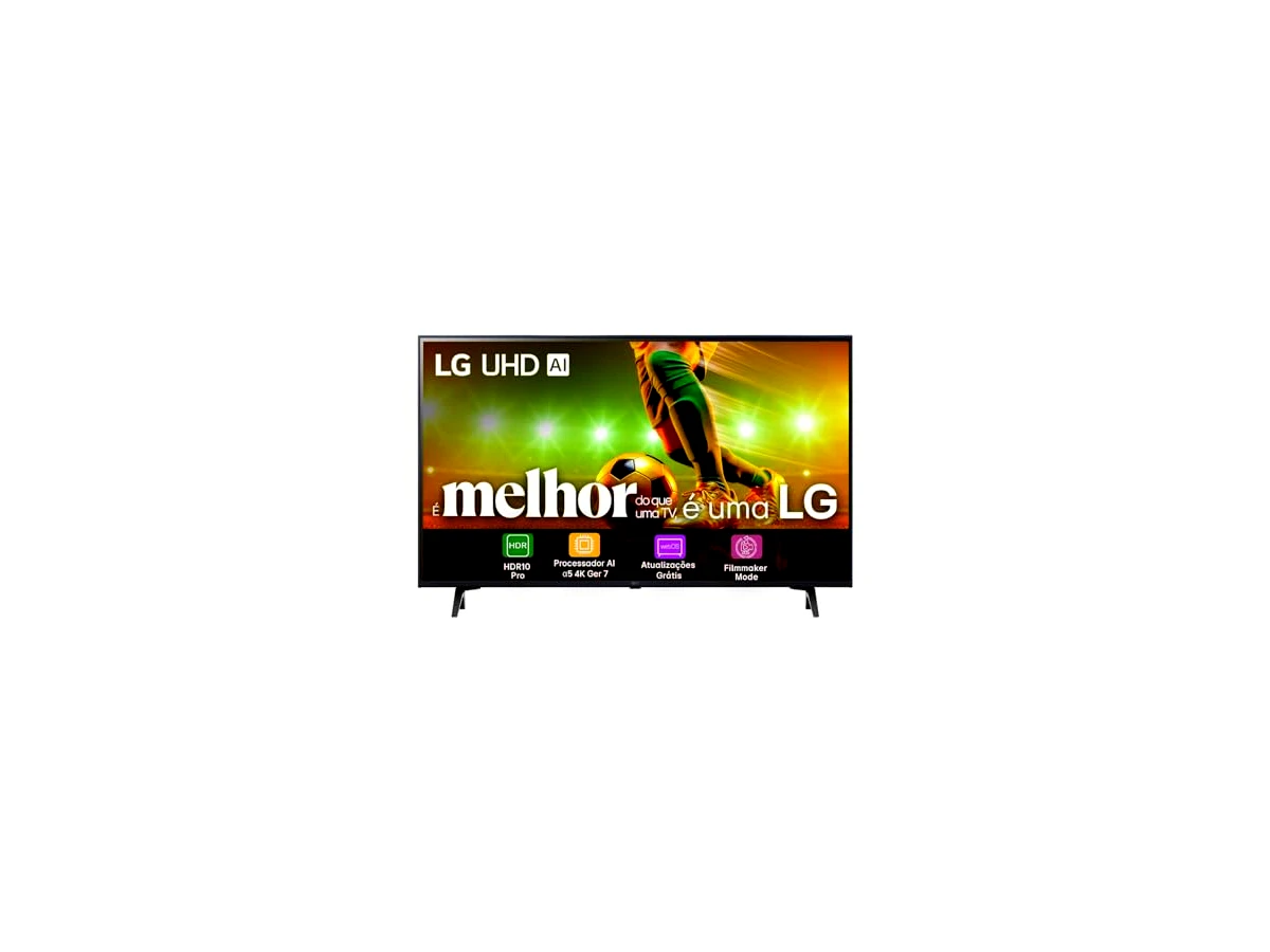 Smart TV 4K 55" LG UHD 55UT8050 Processador α5 Ger7 AI Alexa/Chromecast integrado Otimizador de Jogos webOS 24 Controle Smart Magic