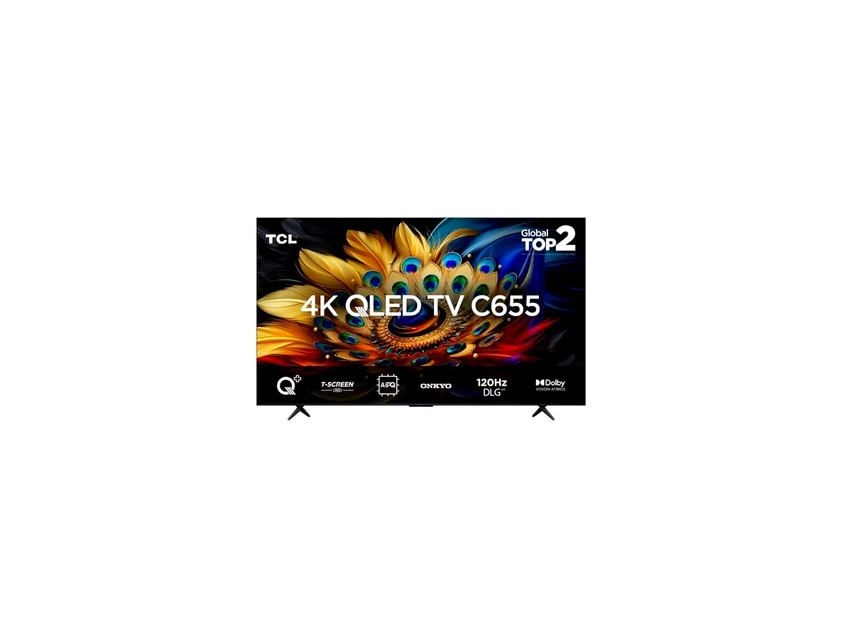Smart TV TCL 55 Polegadas QLED 4K C655 WiFi Bluetooth Google TV HDR10+ Subwoofer Dolby Atmos 55C655