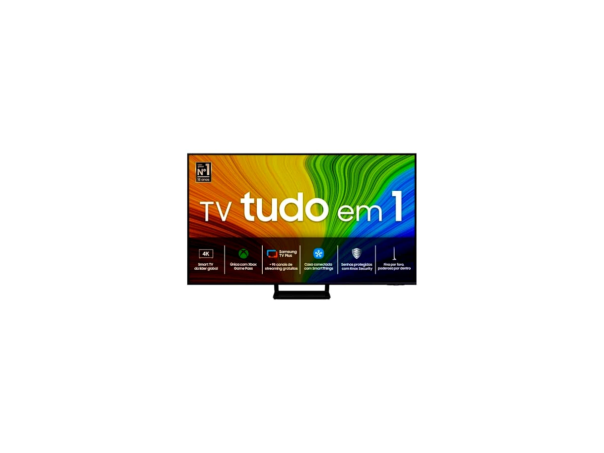 Samsung Smart TV 55" QLED 4K 55Q70D - Tecnologia de Pontos Quânticos, Upscaling 4K AI, Painel até 120Hz