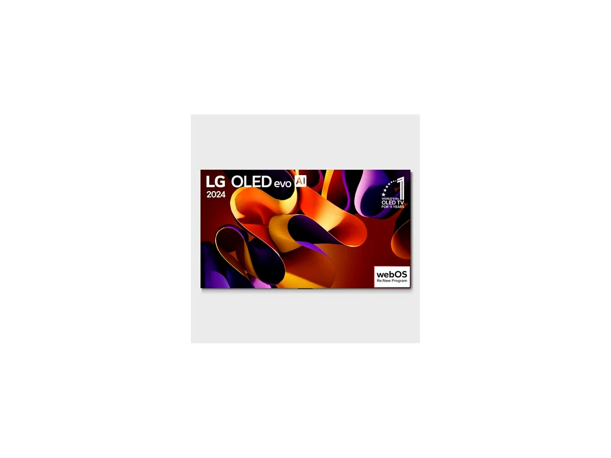 Smart TV 4K 55" LG OLED evo OLED55G4 Processador α11 AI Painel 144Hz Intensificador de Brilho Máximo Design Onewall Dolby Vision Dolby Atmos