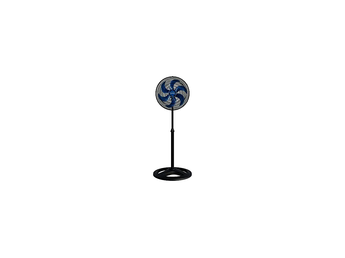 Ventisol Turbo 6 Premium, 40 cm, 80 W, 6 pás, ventilador de coluna azul, 127 V